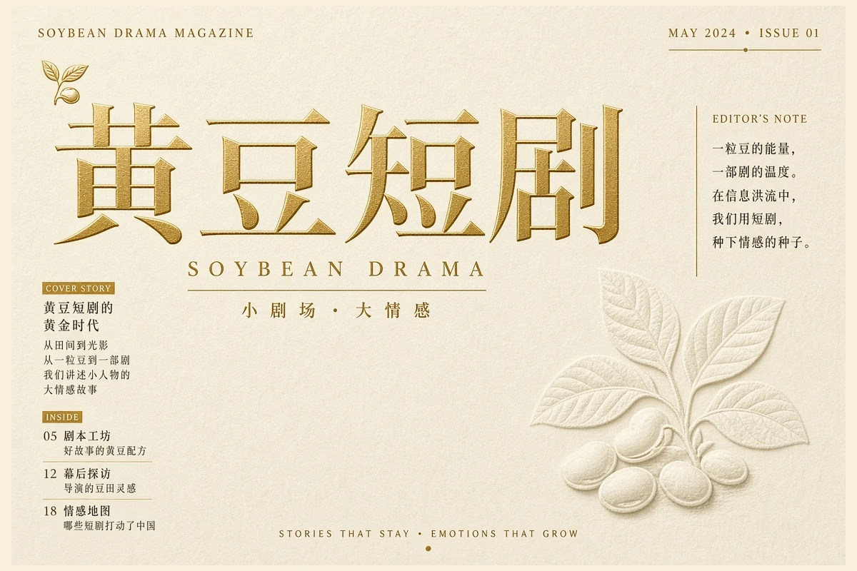 关于黄豆短剧专题视觉